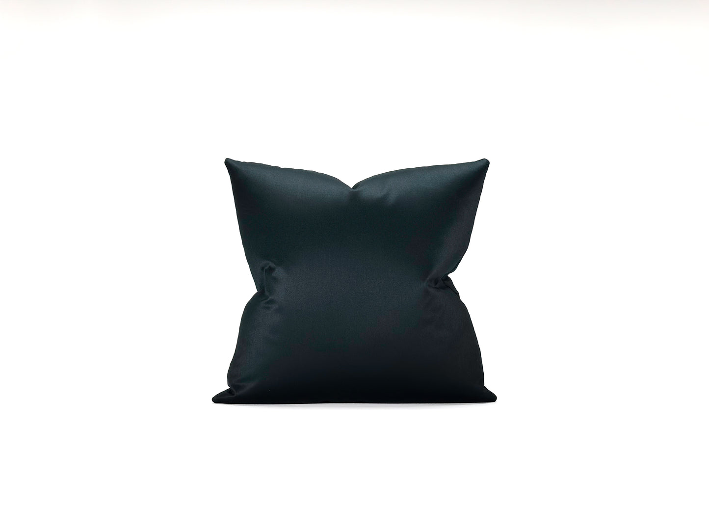 Petrol sateen wool pillows